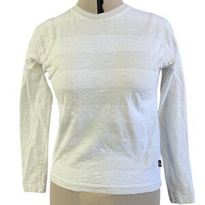 THE NORTH FACE Slub Cotton Long-Sleeve Tee XS – Ivory Lightweight Layer